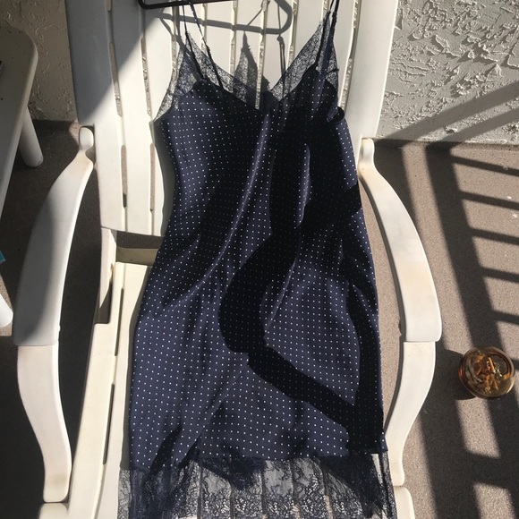 Victoria's Secret Dresses & Skirts - Vintage Victoria’s Secret Lace and Polka Dot Slip Dress